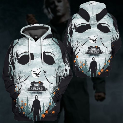 Gearhumans 3D Halloween Michale Myers Custom Apparel