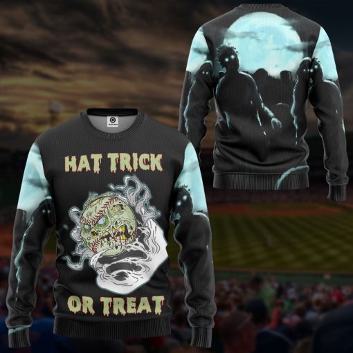 Gearhumans 3D Baseball Hat Trick Or Treat Custom Apparel - Image 9