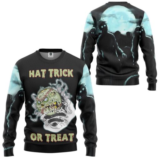 Gearhumans 3D Baseball Hat Trick Or Treat Custom Apparel - Image 6