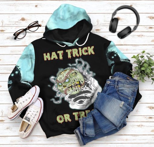 Gearhumans 3D Baseball Hat Trick Or Treat Custom Apparel - Image 10