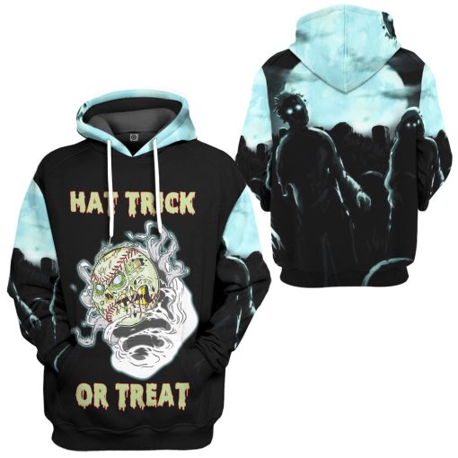 Gearhumans 3D Baseball Hat Trick Or Treat Custom Apparel - Image 5