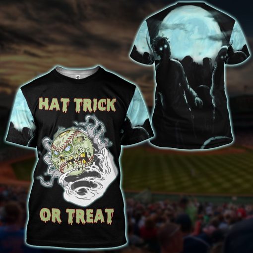 Gearhumans 3D Baseball Hat Trick Or Treat Custom Apparel - Image 13