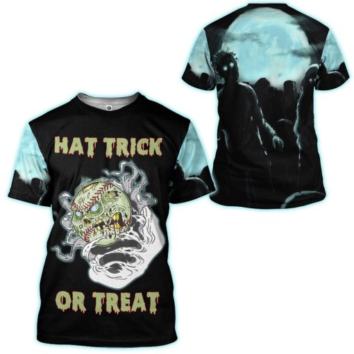 Gearhumans 3D Baseball Hat Trick Or Treat Custom Apparel - Image 7