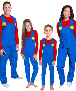 Gearhumans 3D Mario Custom Family Pajama