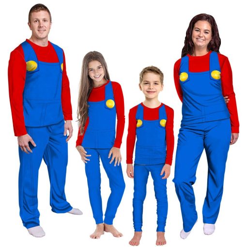 Gearhumans 3D Mario Custom Family Pajama 1 Gearhumans 3D Mario Custom Family Pajama