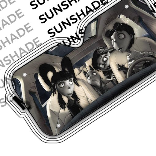 Gearhumans 3D Frankenweenie Custom Car Auto Sunshade - Image 5