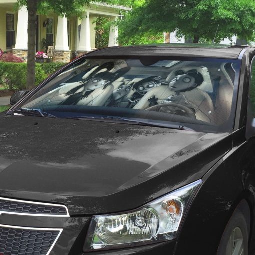 Gearhumans 3D Frankenweenie Custom Car Auto Sunshade - Image 6