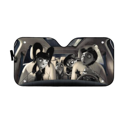 Gearhumans 3D Frankenweenie Custom Car Auto Sunshade