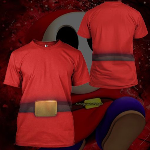 Gearhumans 3D Mario Shyguy Custom Tshirt Hoodie Apparel