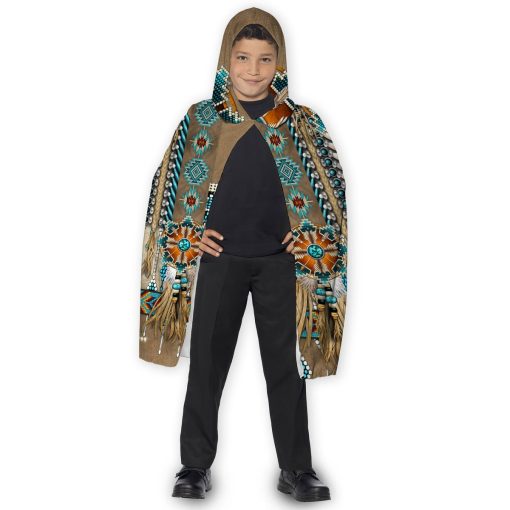 Gearhumans 3D Native American Custom Hooded Cloak
