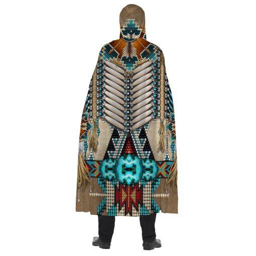 Gearhumans 3D Native American Custom Hooded Cloak