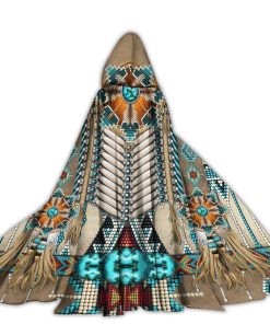 Gearhumans 3D Native American Custom Hooded Cloak