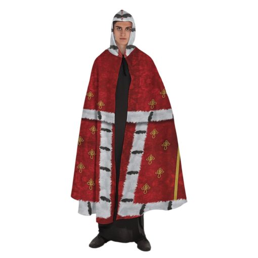 Gearhumans 3D Freddie Merc Queen Cape Custom Hooded Cloak