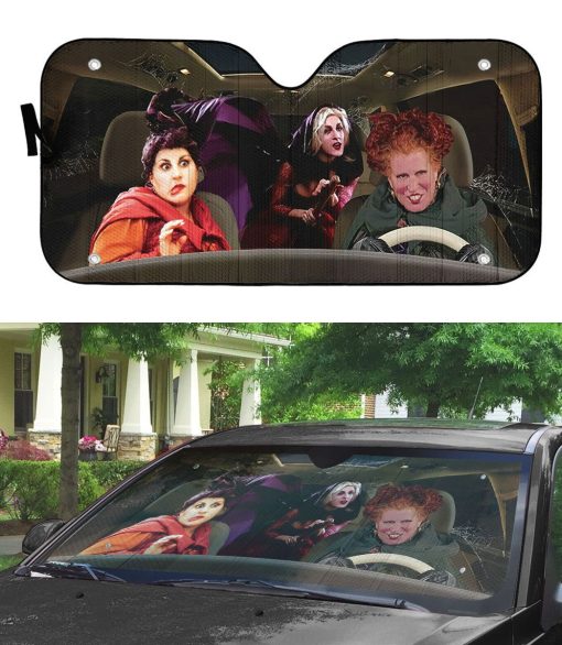 Gearhumans 3D Hocus Pocus Custom Car Auto Sunshade