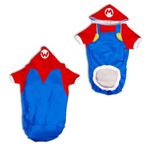 Gearhumans 3D Mario Custom Pet Hoodie