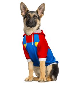 Gearhumans 3D Mario Custom Pet Hoodie