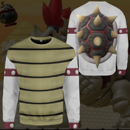 Gearhumans 3D Mario Dry Bowser Custom Tshirt Hoodie Apparel - Image 5