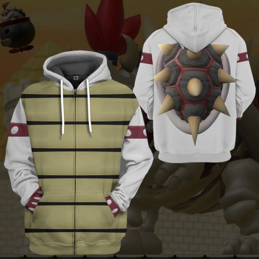 Gearhumans 3D Mario Dry Bowser Custom Tshirt Hoodie Apparel - Image 3