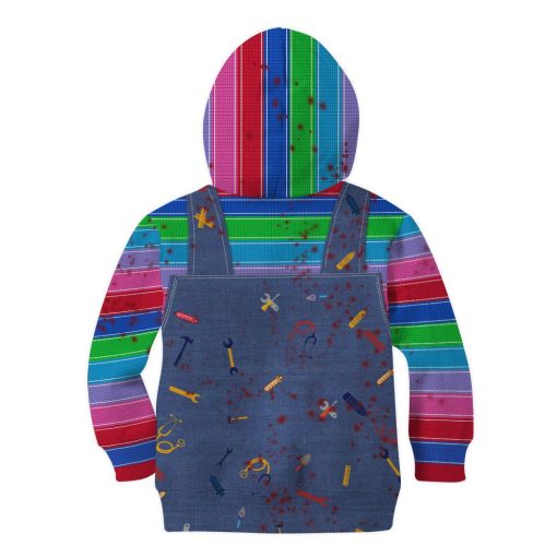 Gearhumans 3D Chucky Childs Play Custom Kid Hoodie 5 Gearhumans 3D Chucky Childs Play Custom Kid Hoodie - Image 5