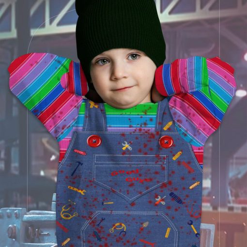 Gearhumans 3D Chucky Childs Play Custom Kid Hoodie 8 Gearhumans 3D Chucky Childs Play Custom Kid Hoodie - Image 8