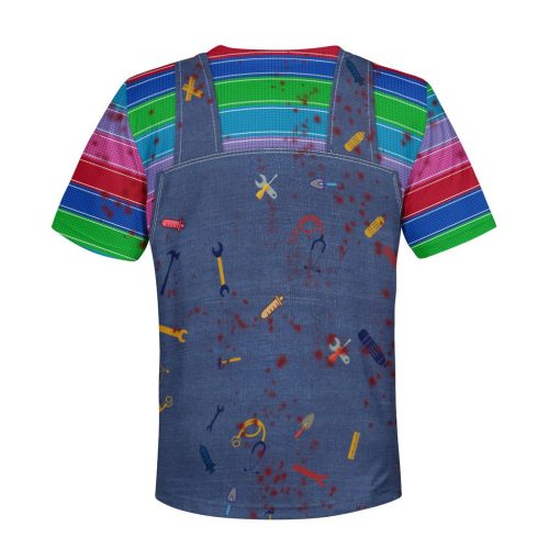 Gearhumans 3D Chucky Childs Play Custom Kid Hoodie 6 Gearhumans 3D Chucky Childs Play Custom Kid Hoodie - Image 6