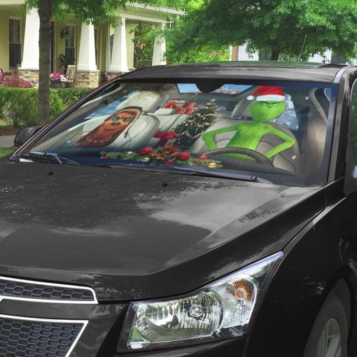 Gearhumans 3D Max The Dog And Grinch Ver 1 Custom Car Auto Sunshade - Image 5