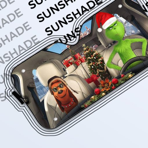 Gearhumans 3D Max The Dog And Grinch Ver 1 Custom Car Auto Sunshade - Image 6
