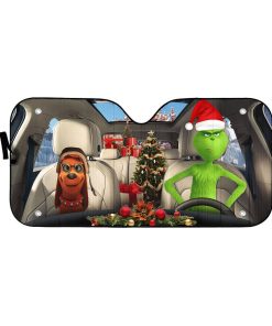 Gearhumans 3D Max The Dog And Grinch Ver 1 Custom Car Auto Sunshade