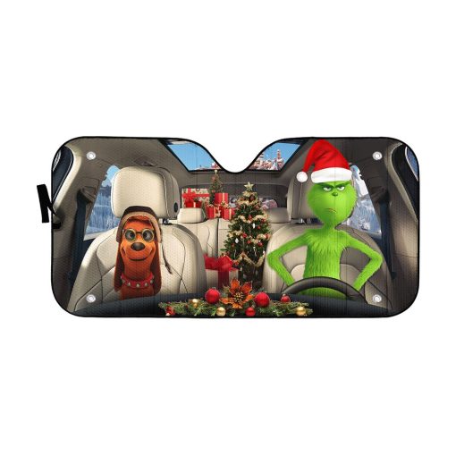 Gearhumans 3D Max The Dog And Grinch Ver 1 Custom Car Auto Sunshade