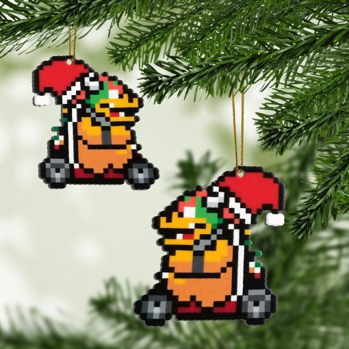 Gearhumans 3D Merry Christmas Bowser 8 bit Go Go Custom Ornaments 3 Gearhumans 3D Merry Christmas Bowser 8 bit Go Go Custom Ornaments - Image 3