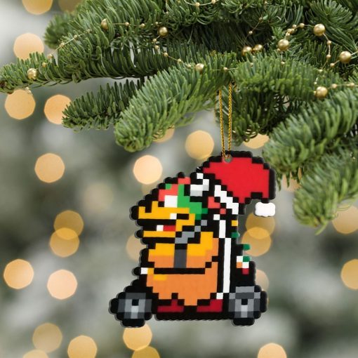 Gearhumans 3D Merry Christmas Bowser 8 bit Go Go Custom Ornaments 4 Gearhumans 3D Merry Christmas Bowser 8 bit Go Go Custom Ornaments - Image 4