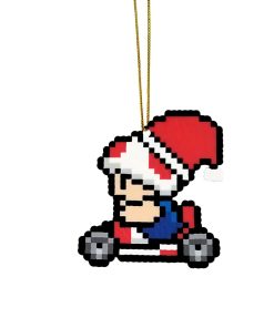 Gearhumans 3D Merry Christmas Toad 8 bit Go Go Custom Ornaments