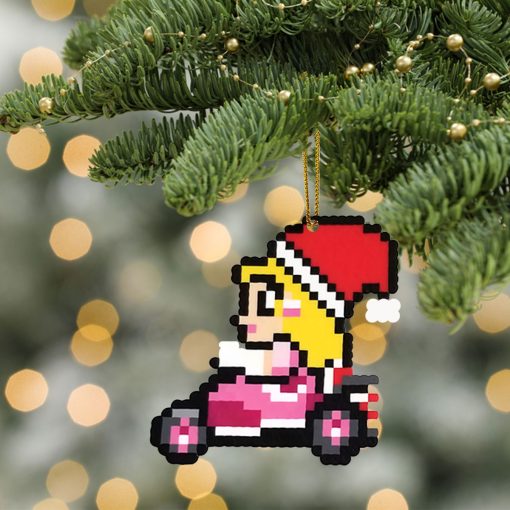 Gearhumans 3D Merry Christmas Peach Princess 8 bit Go Go Custom Ornaments 4 Gearhumans 3D Merry Christmas Peach Princess 8 bit Go Go Custom Ornaments - Image 4