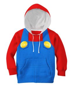 Gearhumans 3D Mario Custom Kid Hoodie