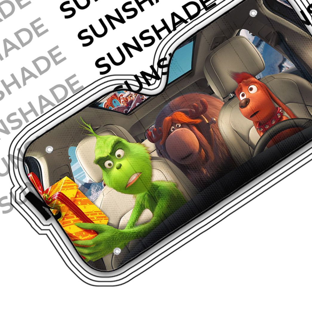 Gearhumans 3D Max The Dog And Grinch Ver 2 Custom Car Auto Sunshade 4 Gearhumans 3D Max The Dog And Grinch Ver 2 Custom Car Auto Sunshade - Image 4