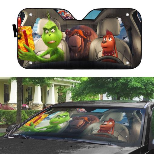 Gearhumans 3D Max The Dog And Grinch Ver 2 Custom Car Auto Sunshade 8 Gearhumans 3D Max The Dog And Grinch Ver 2 Custom Car Auto Sunshade