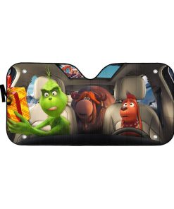 Gearhumans 3D Max The Dog And Grinch Ver 2 Custom Car Auto Sunshade