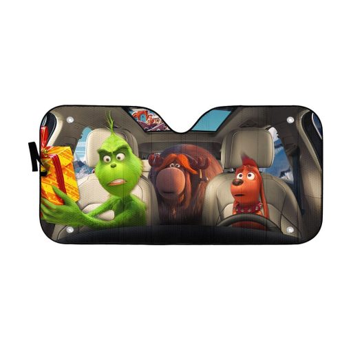 Gearhumans 3D Max The Dog And Grinch Ver 2 Custom Car Auto Sunshade 7 Gearhumans 3D Max The Dog And Grinch Ver 2 Custom Car Auto Sunshade