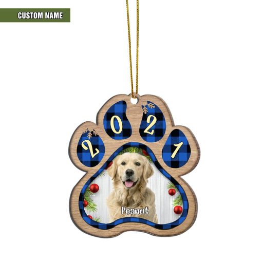 Gearhumans 3D Christmas Dog Paw Ornament Custom Name Custom Photo Wood Ornament 3 Gearhumans 3D Christmas Dog Paw Ornament Custom Name Custom Photo Wood Ornament - Image 3
