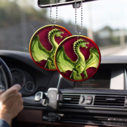 Gearhumans 3D DnD Green Dragon Custom Ornament