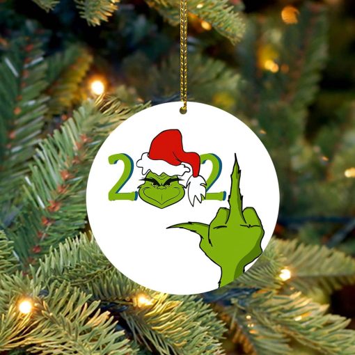 Gearhumans 3D The Grinch 2021 Christmas Stink Stank Stunk Custom Plastic Ornaments - Image 2