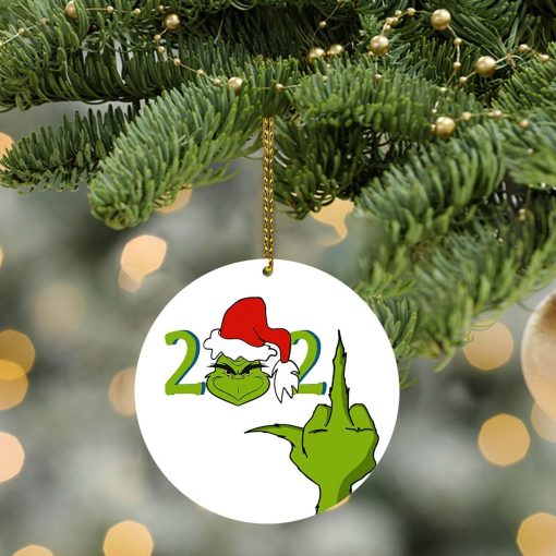 Gearhumans 3D The Grinch 2021 Christmas Stink Stank Stunk Custom Plastic Ornaments - Image 4