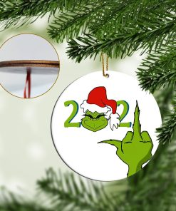 Gearhumans 3D The Grinch 2021 Christmas Stink Stank Stunk Custom Plastic Ornaments