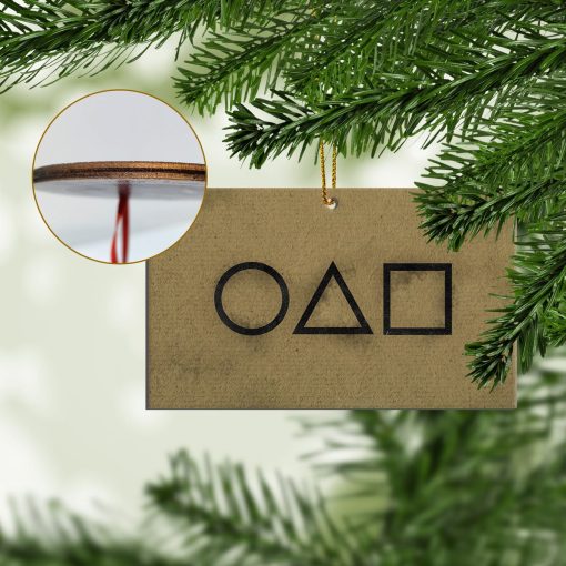 Gearhumans 3D Squid Game Invitation Card Christmas Custom Plastic Ornaments 1 Gearhumans 3D Squid Game Invitation Card Christmas Custom Plastic Ornaments