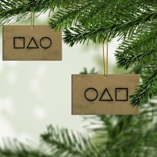 Gearhumans 3D Squid Game Invitation Card Christmas Custom Plastic Ornaments 4 Gearhumans 3D Squid Game Invitation Card Christmas Custom Plastic Ornaments - Image 4