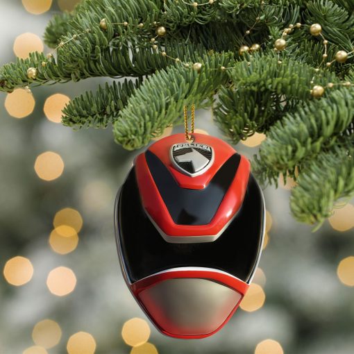 Gearhumans 3D SPD Red Power Rangers Christmas Custom Ornament - Image 4