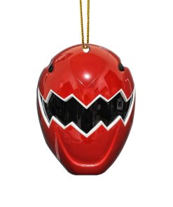 Gearhumans 3D Dino Thunder Red Power Rangers Christmas Custom Ornament