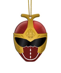 Gearhumans 3D Kabuto Raiger Red Power Rangers Christmas Custom Ornament