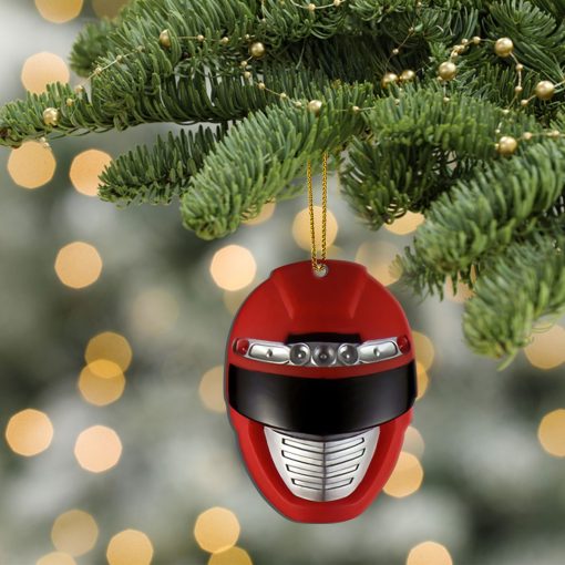 Gearhumans 3D Overdrive Red Power Rangers Christmas Custom Ornament - Image 4
