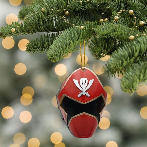 Gearhumans 3D Super Megaforce Red Power Rangers Christmas Custom Ornament - Image 4